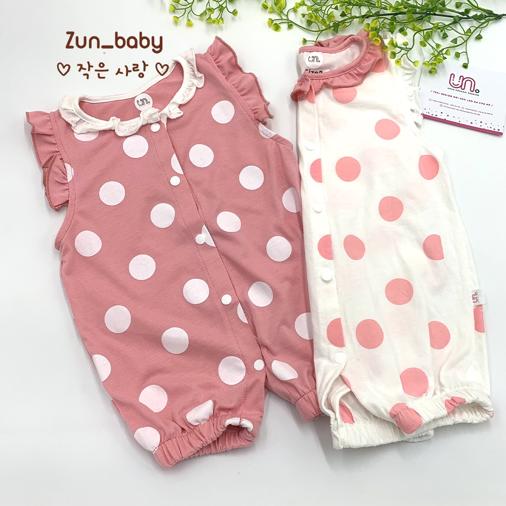 Body Hè Cho Bé Gái, Body Liền Thân Chấm Bi Mùa Hè Chất Vải Cotton, Thoáng Mát, Thấm Hút Mồ Hôi Tốt - Zunbaby - BS025