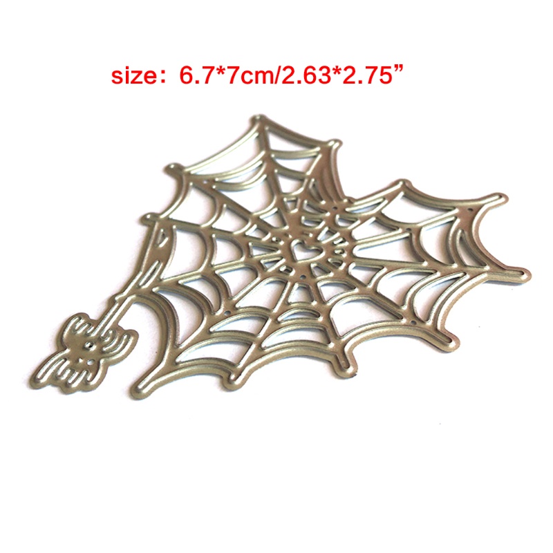 Khuôn Cắt Giấy Kim Loại Hình Nhện / Trái Tim Halloween