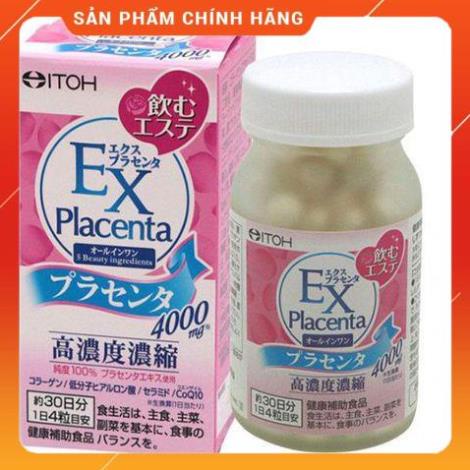Freeship- Chuẩn Auth 100% Viên uống collagen nhau thai cừu Itoh EX Placenta Nhật Bản