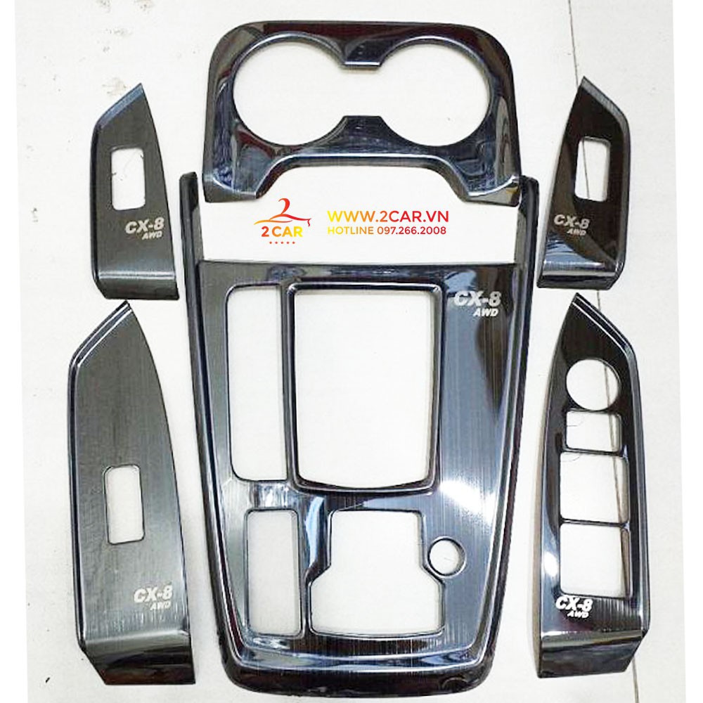 Ốp Nội Thất Xe Mazda Cx8, chất liệu Titan cao cấp