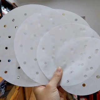 Set 100 Giấy Nến Trắng Đục Lỗ Size 20Cm/23Cm
