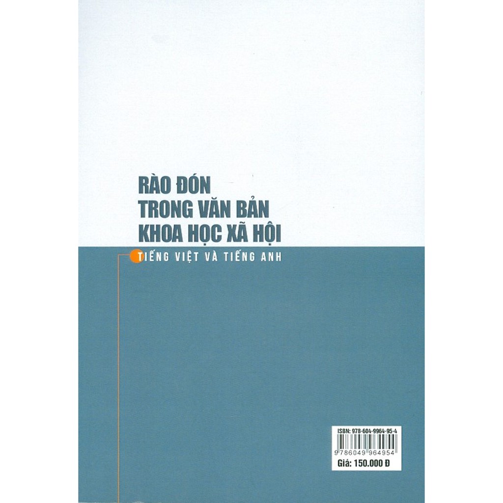 Sách - Rào Đón Trong Văn Bản Khoa Học Xã Hội Tiếng Việt Và Tiếng Anh (Sách Chuyên Khảo)