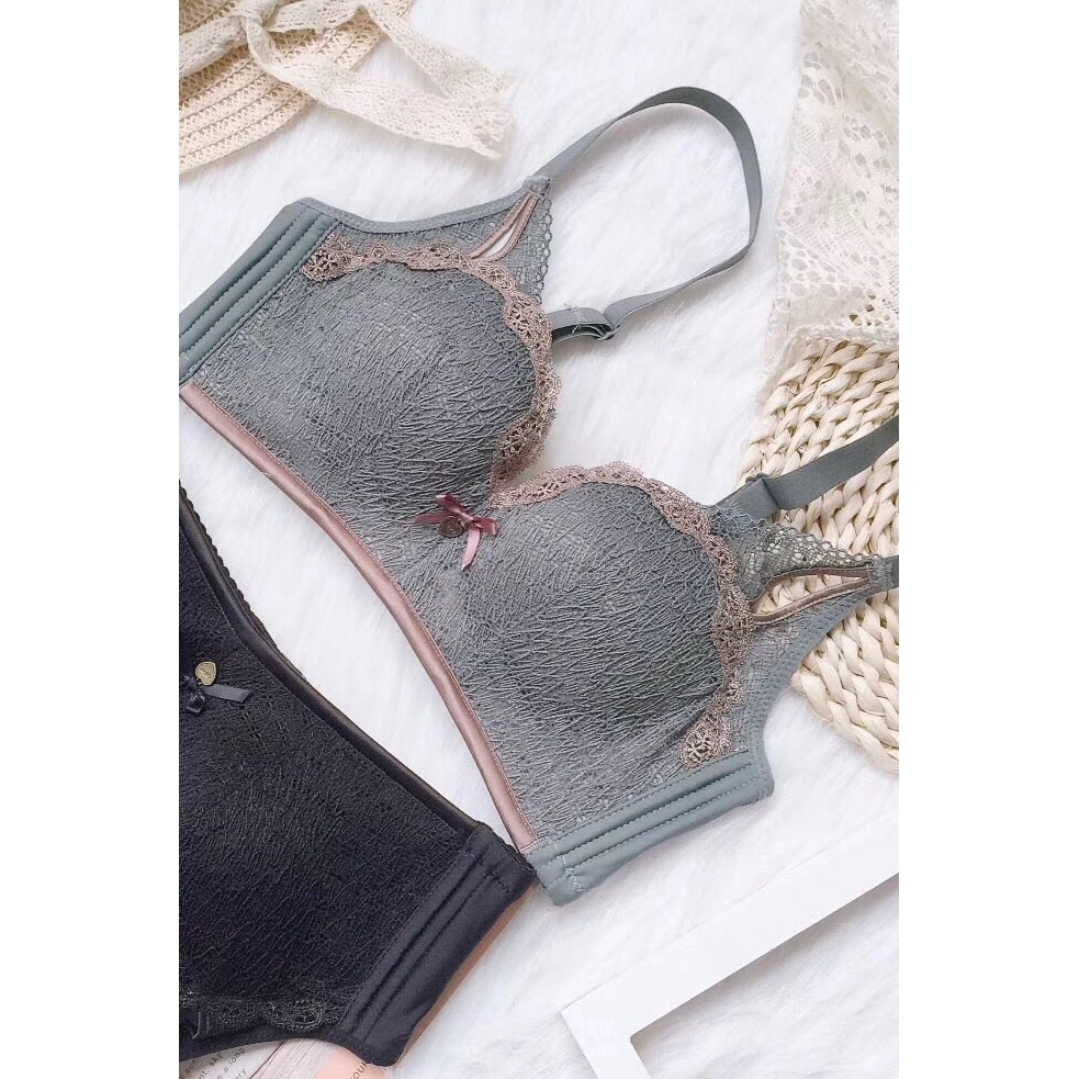 Bộ Đồ Lót Dày Không Viền Phối Dây Rút Quyến Rũ Cho Nữ | BigBuy360 - bigbuy360.vn