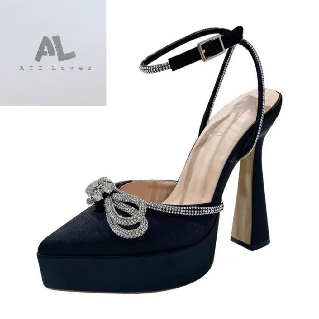 SANDAL CAO GÓT ALI LOVER -  SỤC NỮ BÍT MŨI NHỌN ĐÍNH NƠ ĐÁ PHONG CÁCH THỜI TRANG HIỆN ĐẠI AG230304