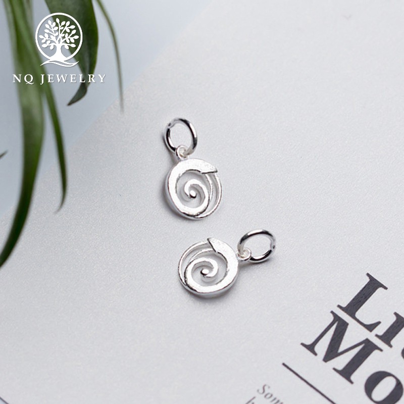 Mặt dây chuyền bạc hình xoắn óc - NQ Jewelry