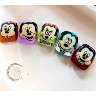 Móng mẫu vuông , móng học vẽ nail