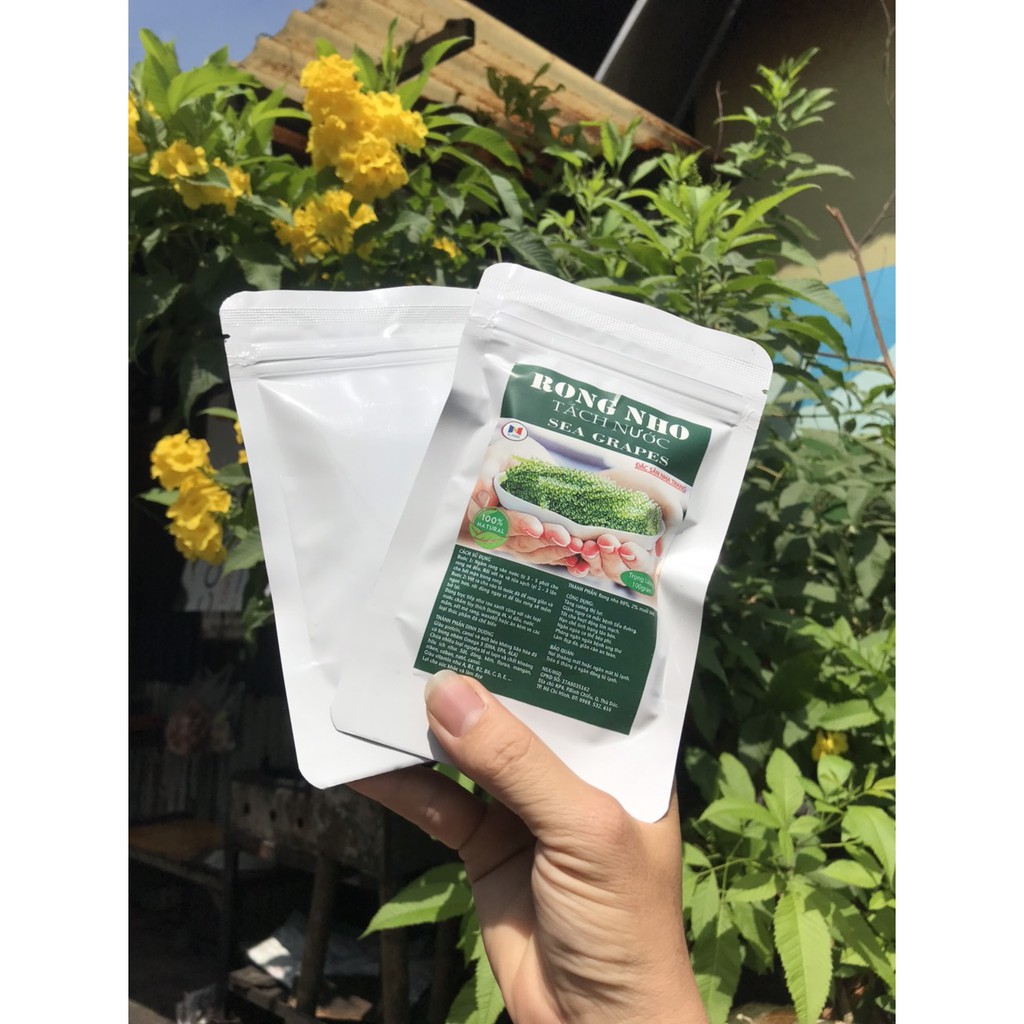 [ HCM ]  100gr Rong nho Biển [ nở thành 300gram khi Sử Dụng ] + Kèm nước sốt