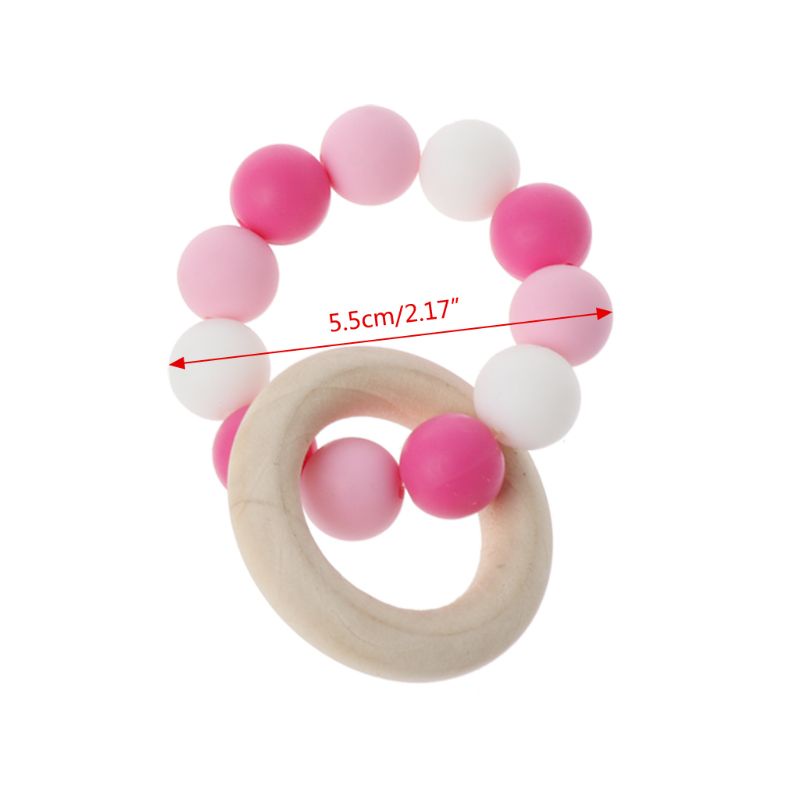 Vòng Tay Chuỗi Hạt Silicone Màu Sắc Tươi Sáng Cho Bé