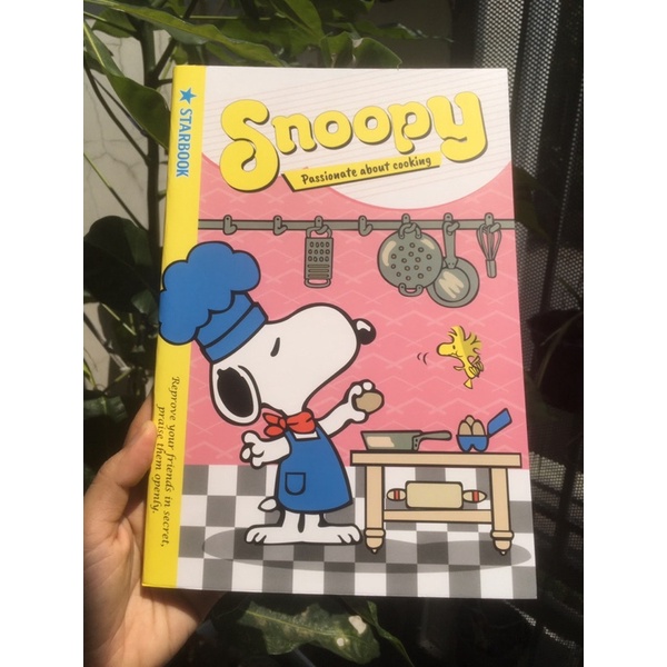 Tập sinh viên Snoopy 200 trang, định lượng 60gsm, 5 quyển/ bloc