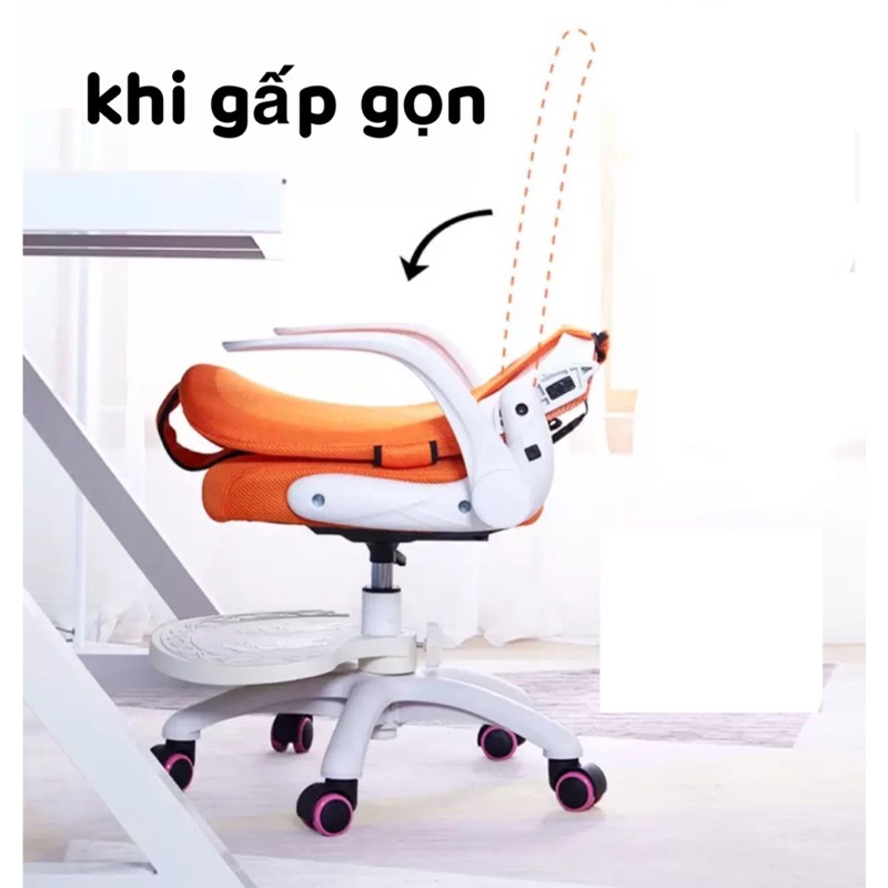 (Sẵn)Ghế Học Sinh Chống Gù Cận + Đai Chống Gù + Kê Chân