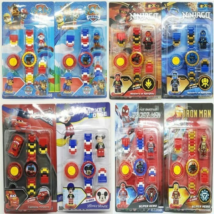 Đồng Hồ Điện Tử Lego Ge04g4r Hình Nhân Vật Siêu Anh Hùng Cho Bé