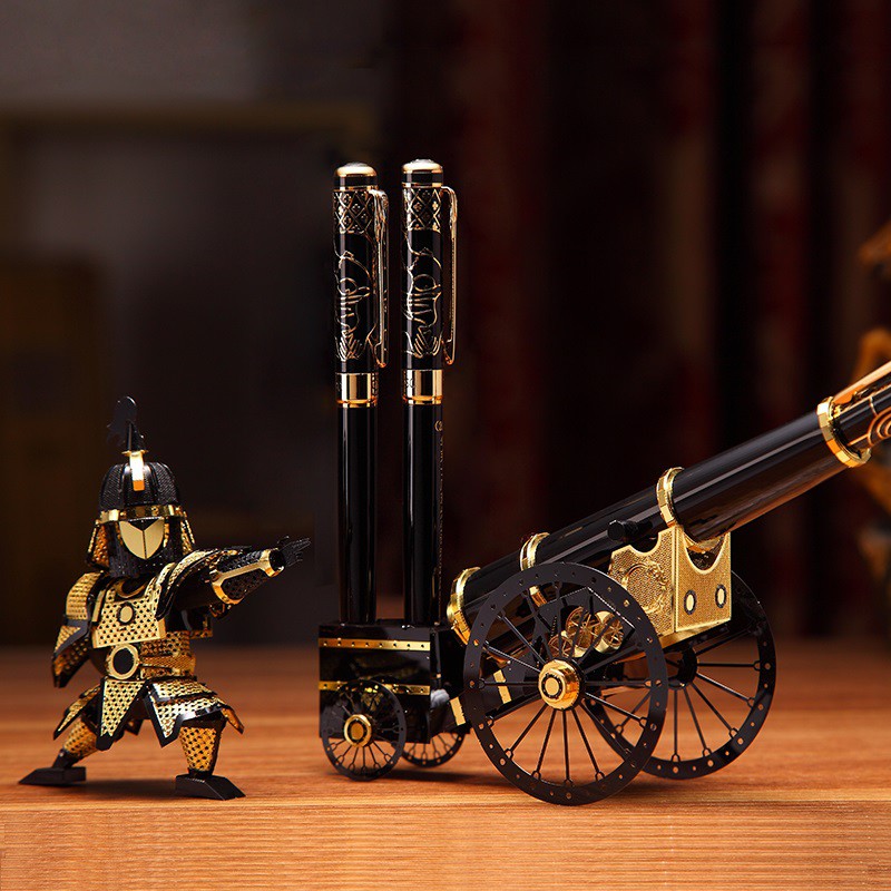 Mô Hình Lắp Ráp 3D Kim Loại Binh Sĩ & Súng Thần Công Artilleryman Style-P080-KG Piececool