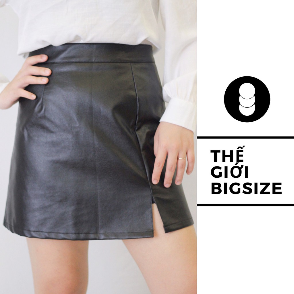 Chân váy da BIGSIZE ♥️ Đ𝗘̂́𝗡 𝟵𝟬𝗞𝗚 ♥️ FREESHIP chất da siêu mướt chuẩn form che vòng 2 hiệu quả có hình thật | BigBuy360 - bigbuy360.vn