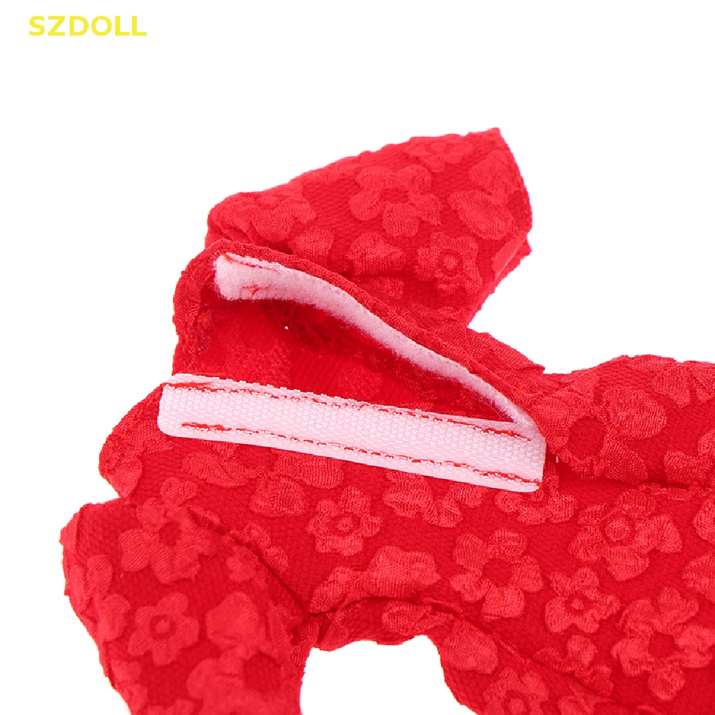 Đầm Dài Tay Phồng In Họa Tiết Thời Trang Cho Búp Bê 28-30cm 1 / 6