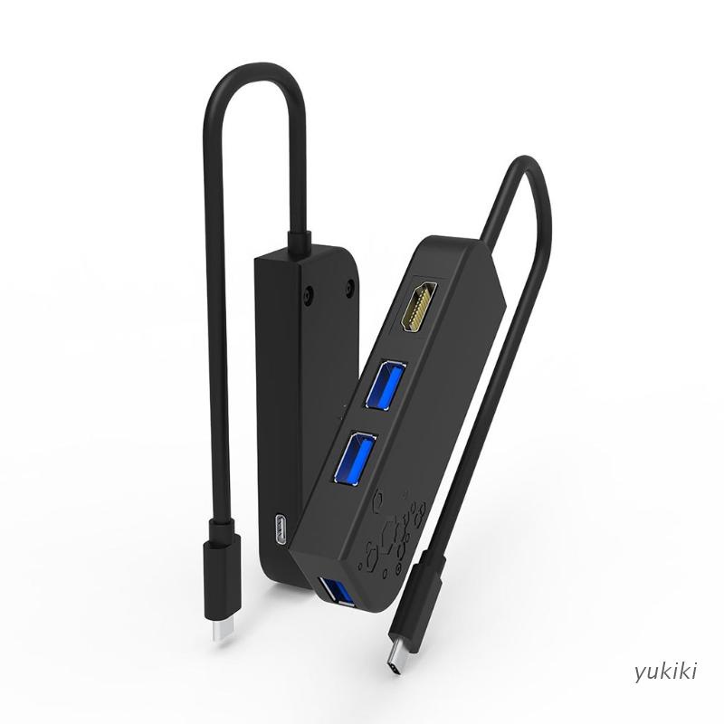 Kiki. Multi-Ports Type C HUB Splitter 5 in 1 HDMI-Compatible to USB3.0 5Gbps Docking Station PD Fast for Laptop Matebook