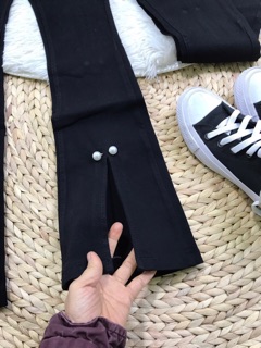 Quần loe Skin xẻ gấu