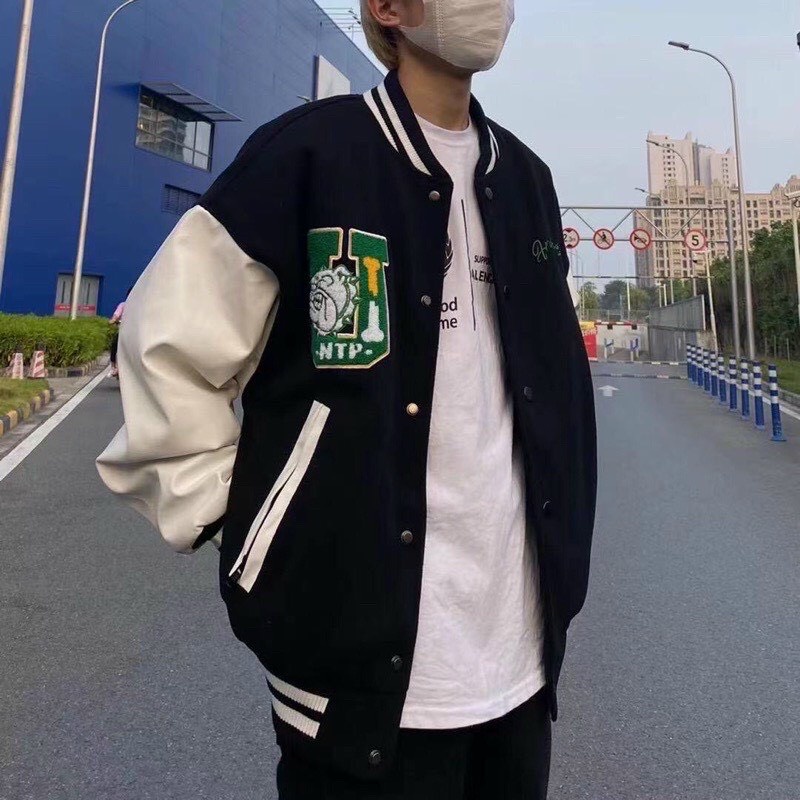 Áo Khoác Bomber Unisex Cao Cấp  ❤️FREESHIP❤️  Áo Khoác Bomber Jacket Varsity UNTP Nam Nữ Hót Trend