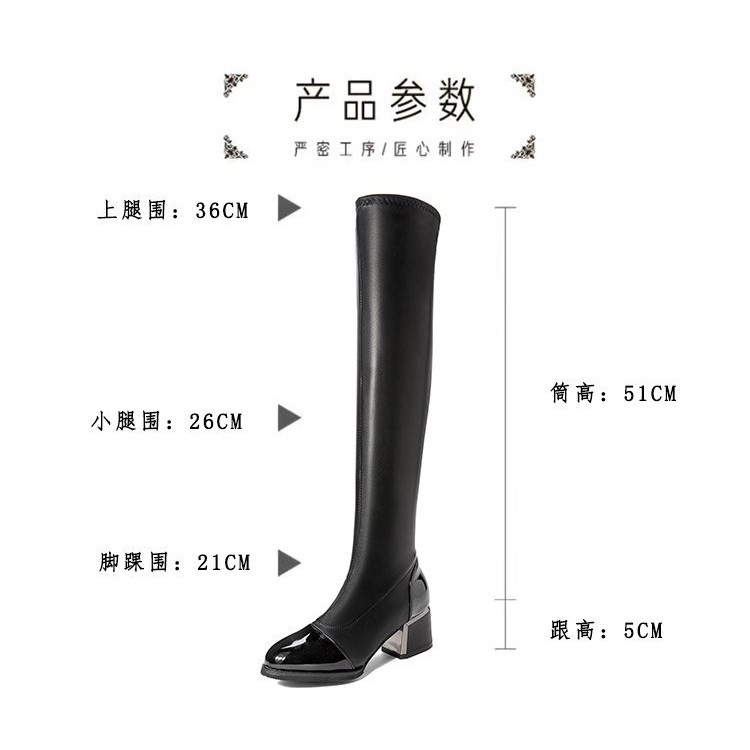 {MS 118} BOOT ĐÙI NỮ ĐẾ VUÔNG HÀNG QUẢNG CHÂU LOẠI 1 | BigBuy360 - bigbuy360.vn