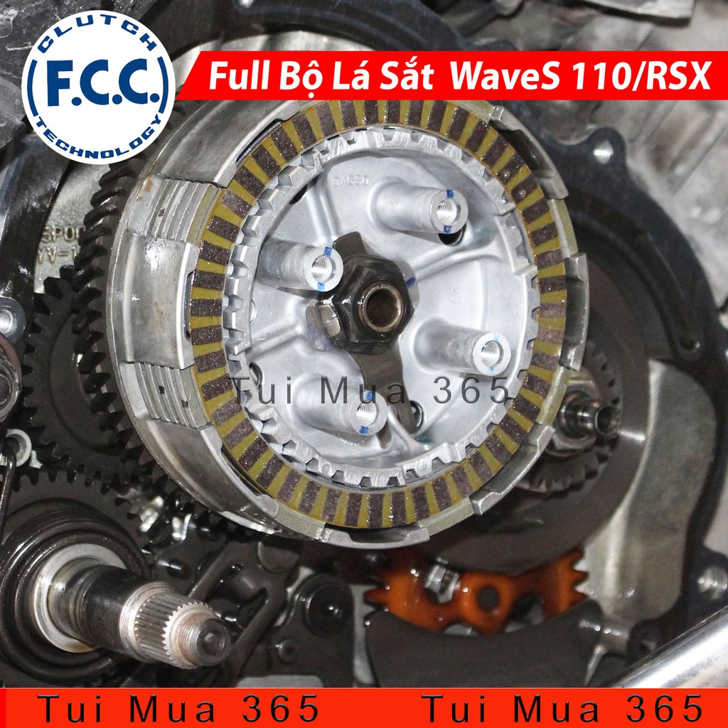 Bộ 3 Lá Sắt FCC Honda WaveS 110, Wave RSX