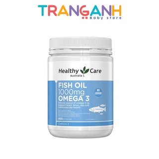 Dầu cá Fish Oil 1000mg Omega 3 Healthy Care 400 viên Úc