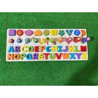 Bộ đồ chơi 4 dòng chữ số và hình