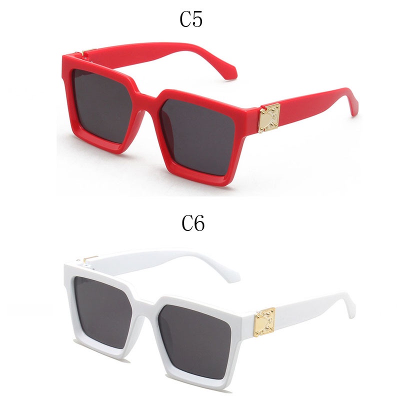 ✨✨Kính Mát Gọng Vuông Phong Cách Cổ Điển Chống Tia Uv400 Cho Nam Nữ