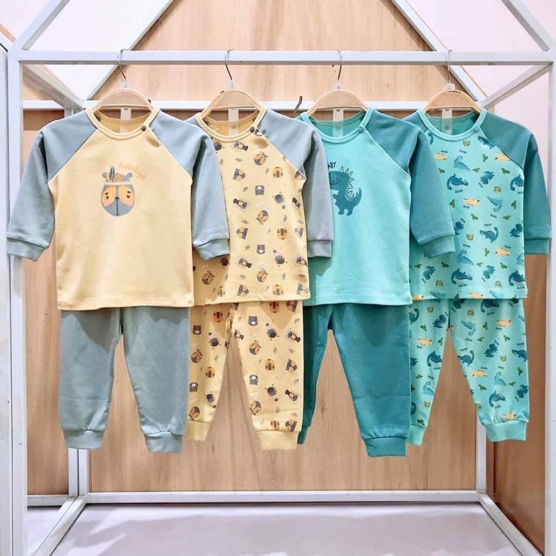 Lullaby- Bộ quần áo nỉ dài tay bé trai Raglan BT ( NH108B )