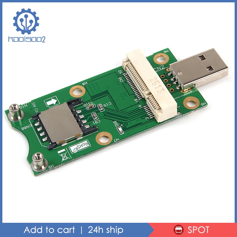 -E to USB2.0 Adapter Test 3G/4G WWAN Module with SIM Card Slot