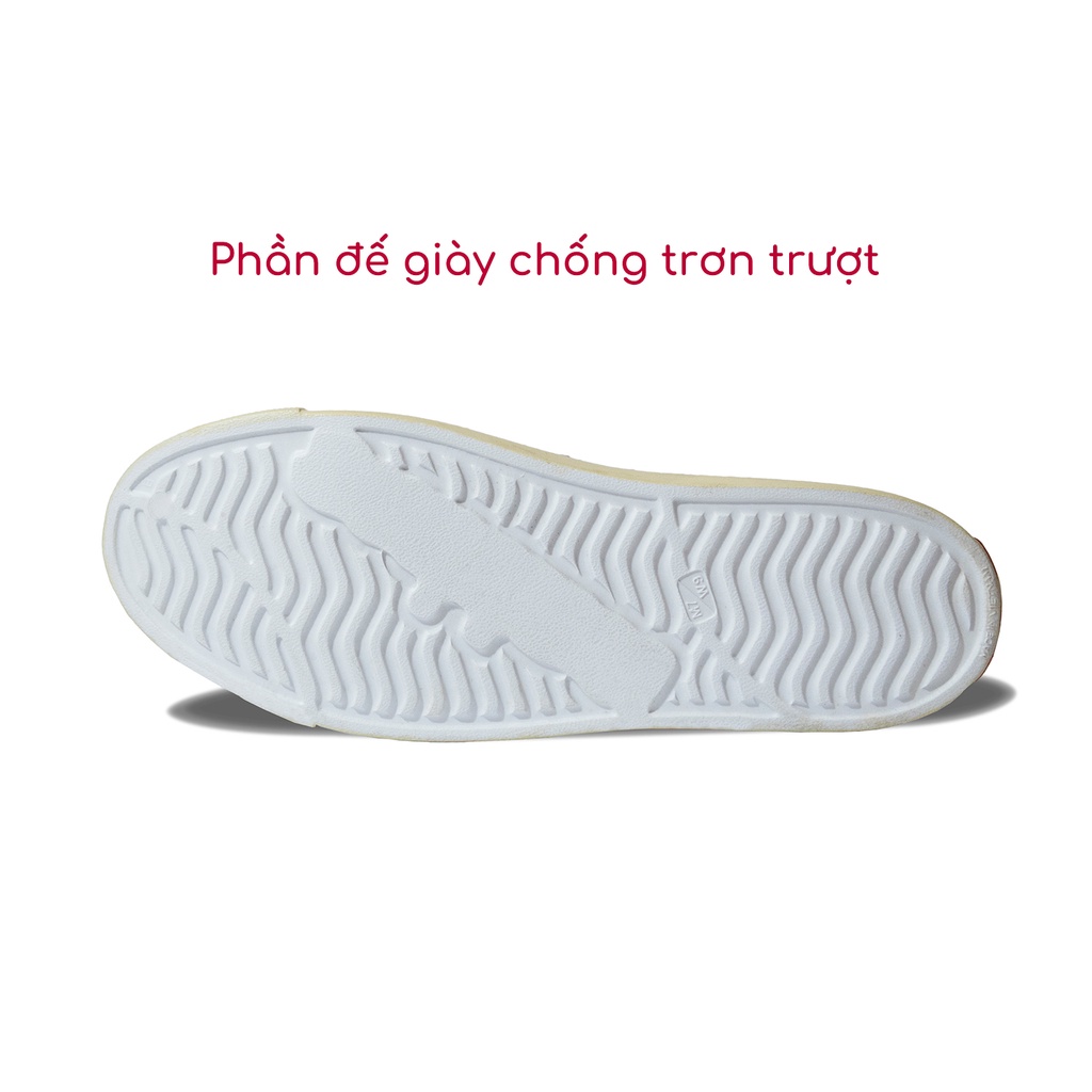 Giày Nhựa Young Mind Unisex Siêu Nhẹ Đi Mưa, Đi Biển, Đi Bộ Đế Cao Su Chống Trơn Trượt Xuất Xứ Việt Nam Màu Trắng