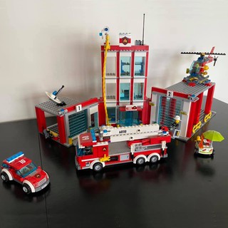 Đồ chơi lắp ghép mô hình đồn cứu hỏa 10831 6064 fire station