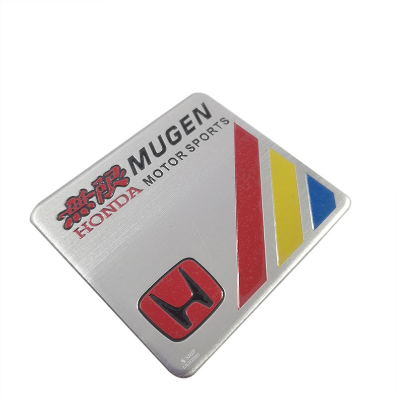 HONDA FENDER 1 Miếng Dán Logo M Mugen Bằng Nhôm Cho Xe Hơi