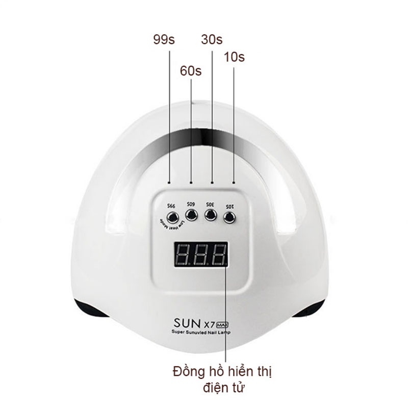 Máy hơ gel SUN X5 X7 Plus 48W/120W/150W/180W/220W dùng hơ khô gel móng nail