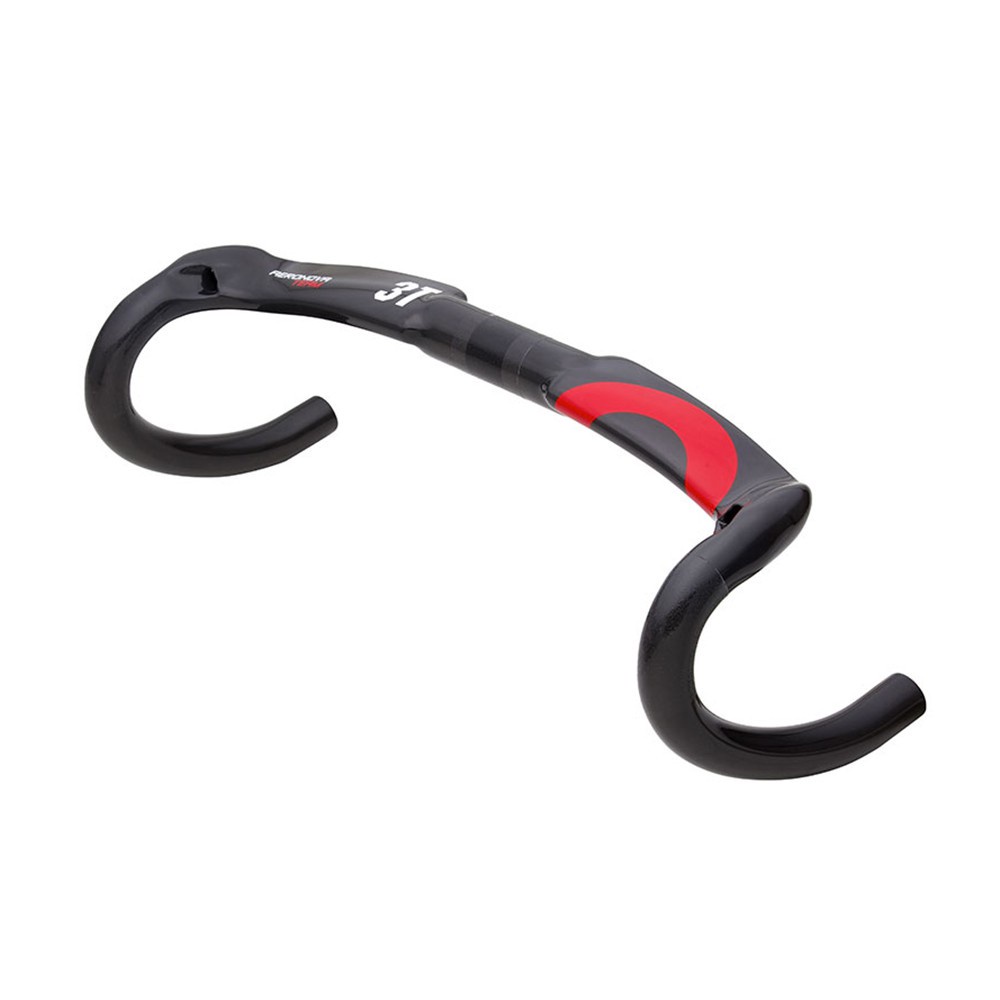 Oem Nhãn Dán Trang Trí Tay Lái Xe Đạp Hình Bán Nguyệt 3T Bằng Sợi Carbon