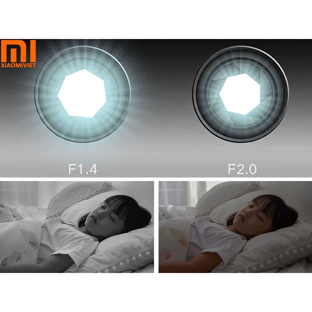 Camera wifi Xiaomi 2K-1296P siêu nét, xoay 360 độ, theo dõi chuyển động, hồng ngoại, đàm thoại 2 chiều