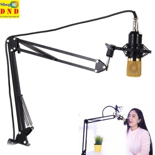 Chân kẹp mic xoay 360, gấp 2 khúc dễ dàng điều chỉnh mọi góc độ, chất liệu thép dày bảo hành trọn đời