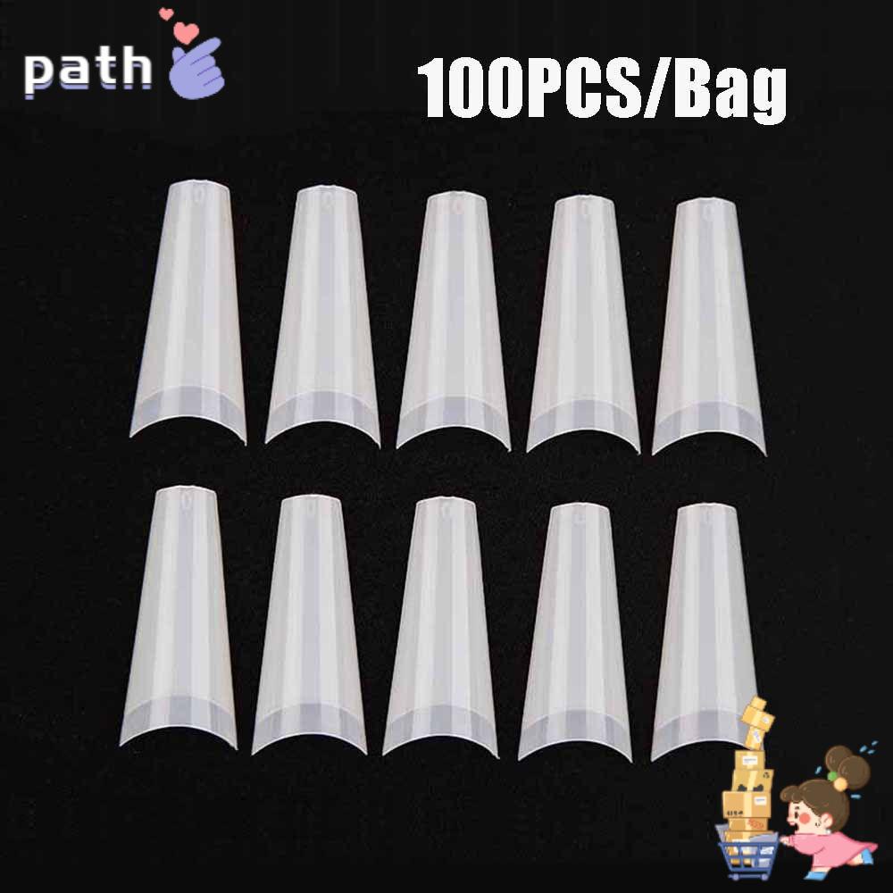 Túi 100 Móng Tay Giả Bằng Acrylic DIY Ốp