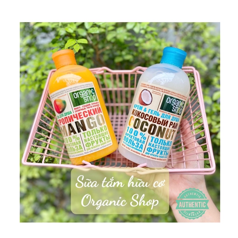 Sữa tắm oragnic shop 500ml