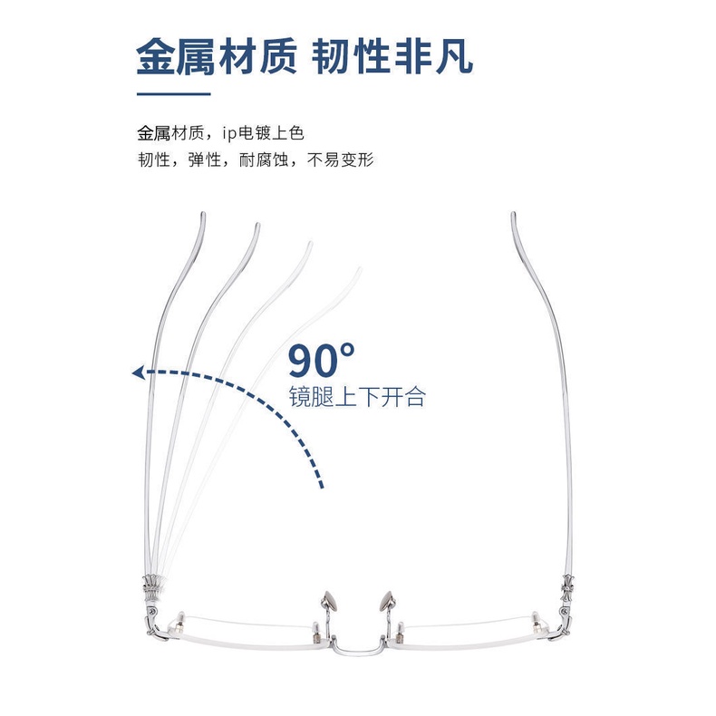 Bán Sỉ Wang Yibo Kính Đọc Sách Không Gọng Siêu Nhẹ Chống Ánh Sáng Xanh Lam Cao Cấp Cho Nam Giới Lớn Tuổi Bán Chạy