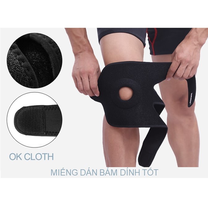 Đai bó gối GOOD FIT GF523K freesize bảo vệ khớp gối khi chơi thể thao, vận động mạnh