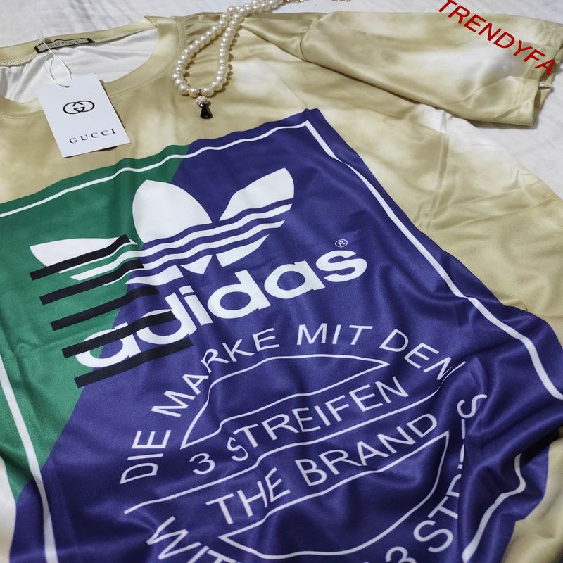 [ Mã TRENHOT21 Giảm 30K]  Áo thun Loang cá tính Adidas, form rộng tay lỡ