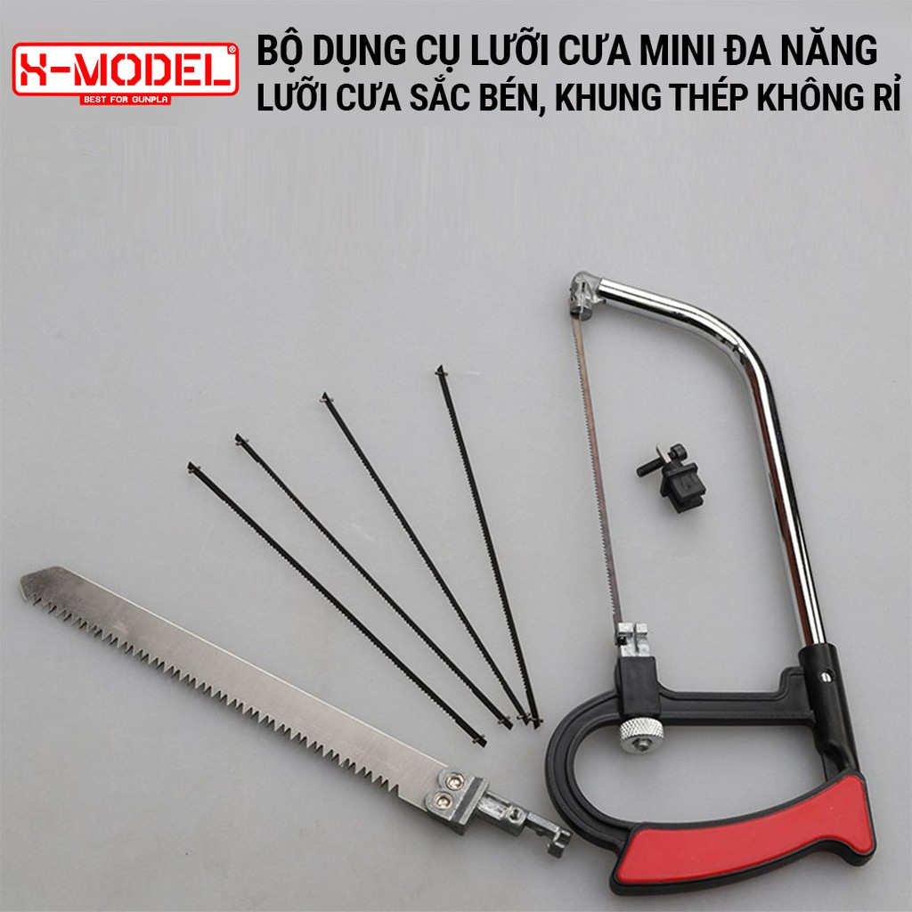 Dụng cụ cưa đa năng mini lưỡi cưa thép không rỉ XM15 dụng cụ câm tay nhỏ gọn, tiện ích XMODEL