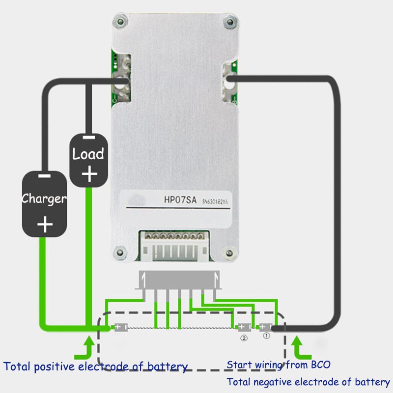 Bảng Mạch Bảo Vệ Pin Lithium 7s 24v 10a-25a 18650