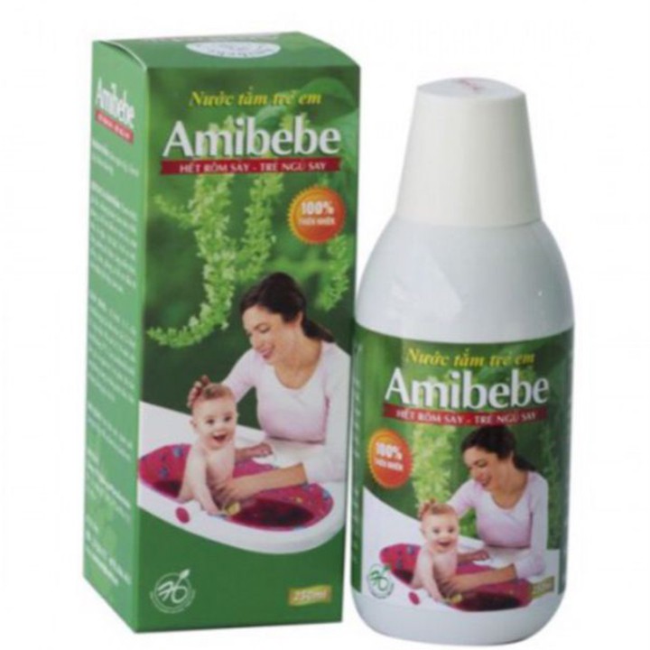 Nước Tắm Trẻ Em Amibebe 250Ml - Hỗ Trợ Trẻ Bị Rôm Sẩy ATZ Pharmacy