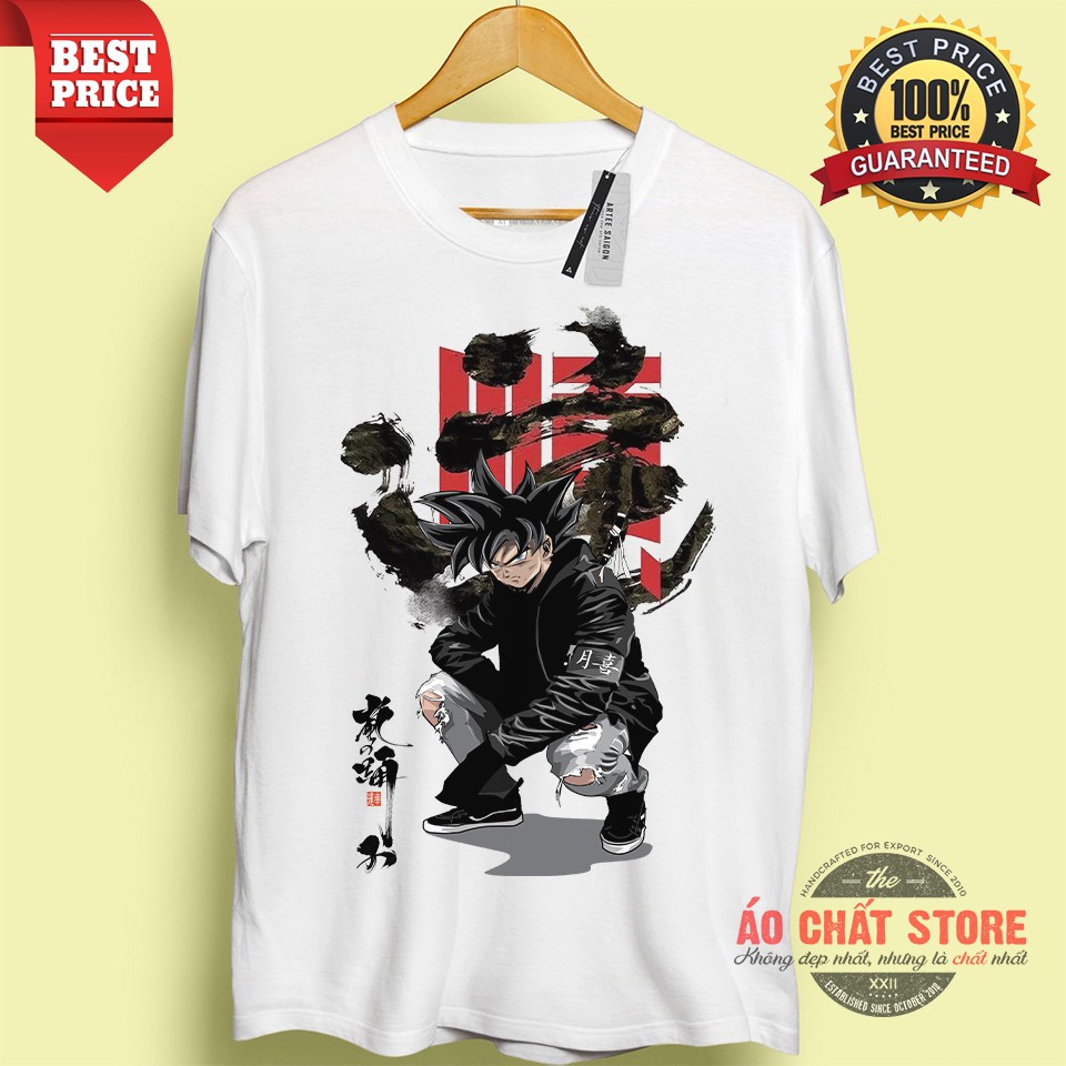 🔥BÁN CHẠY🔥Áo thun in hình Songoku Dragon Ball Thư Pháp độc chất
