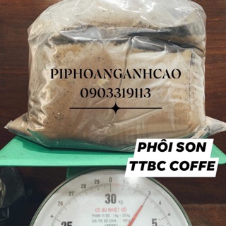 Phôi son tẩy tế bào chết cà phê