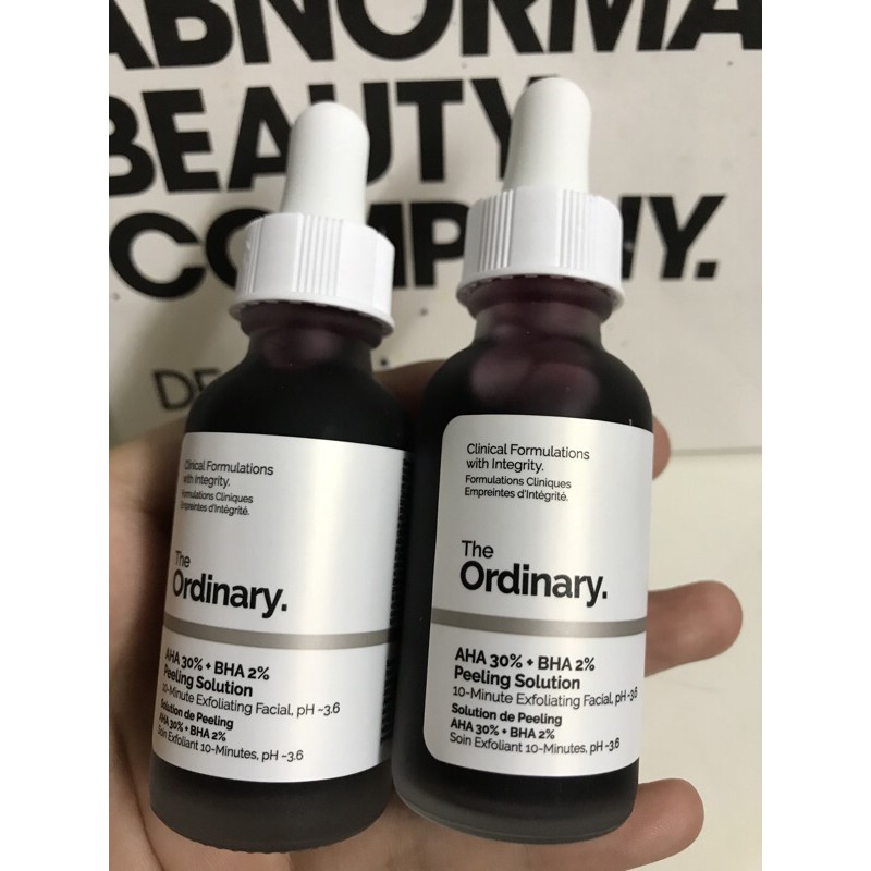 (Bill USA) The Ordinary AHA 30% + BHA 2% Peeling Solution cho da lỗ chân lông to, nhiều mụn và không đều màu