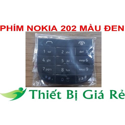 PHÍM NOKIA 202 MÀU ĐEN