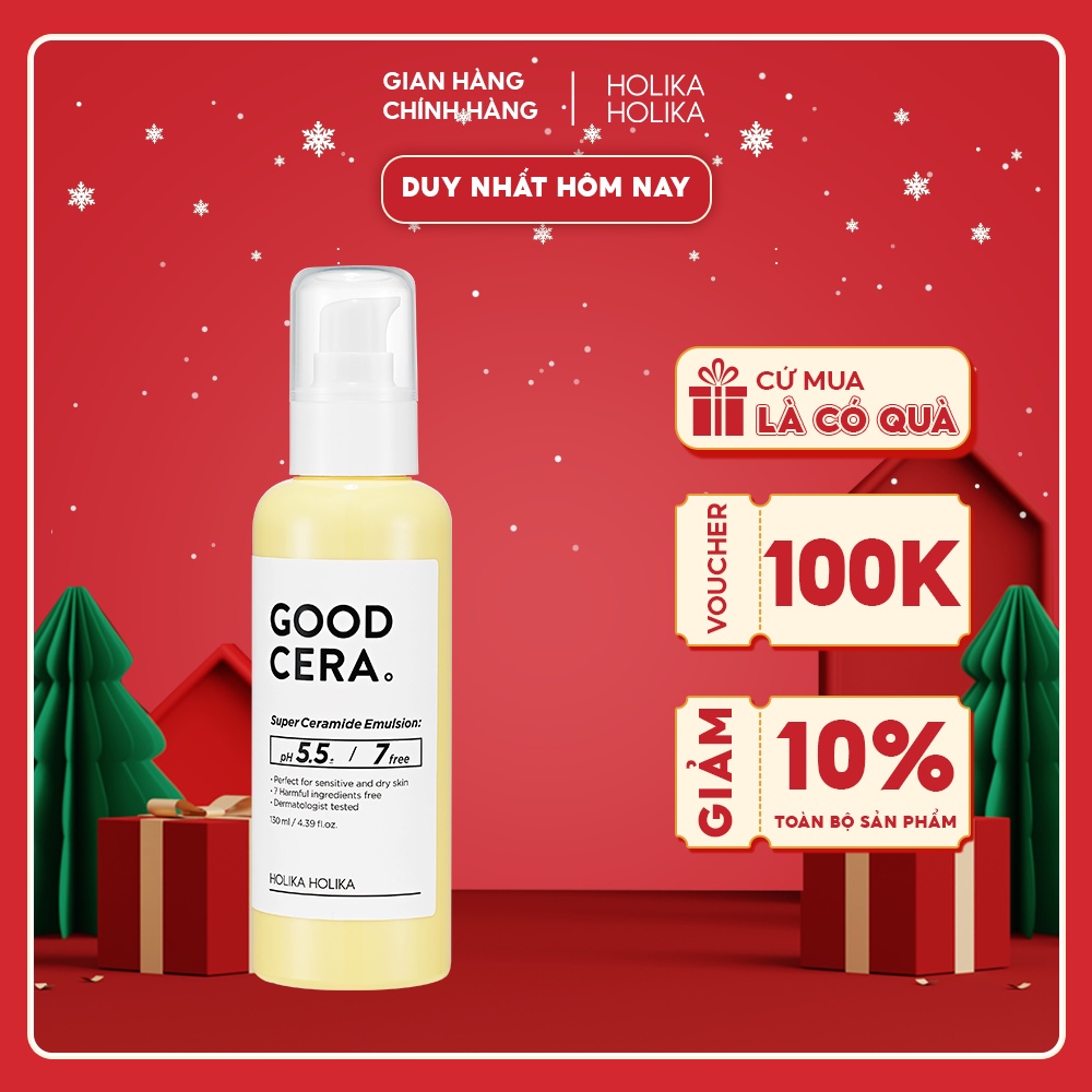 Sữa rửa mặt tạo bọt Hàn Quốc Holika Holika Good Cera Super Ceramide dưỡng ẩm tăng đàn hồi tái tạo da 160ml - 7136