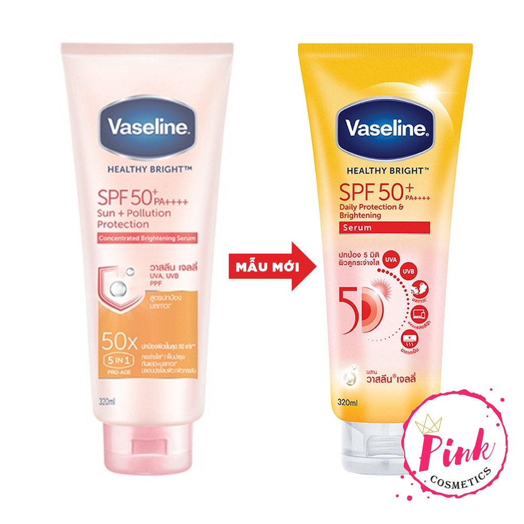 Sữa Dưỡng Thể Vaseline Perfect Serum 50X Tuýp 300ml