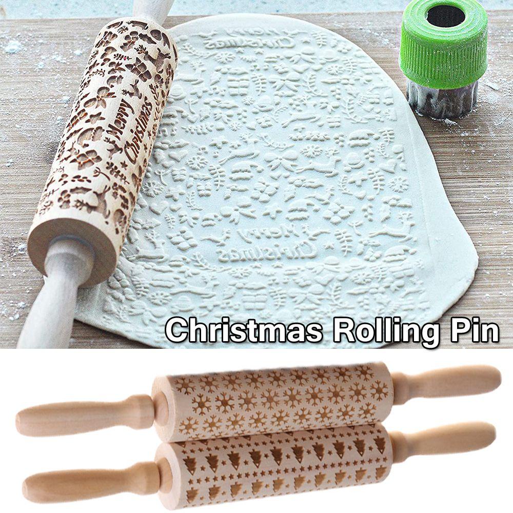 YOLA Cây Lăn Bột Làm Bánh Hình Giáng Sinh 3D